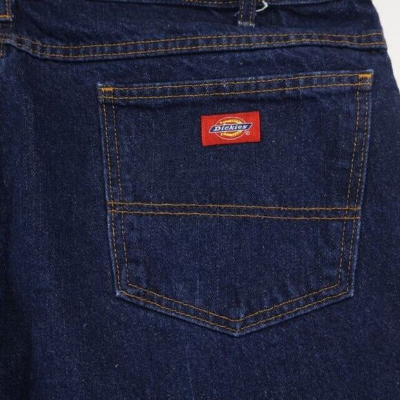Dickies Jeans Mens 44x30 Blue Denim Straight Dark Wash Workwear - Picture 6 of 8